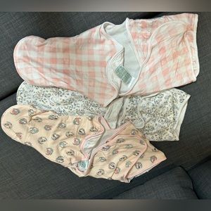 Disney princess baby girl swaddles set of 3